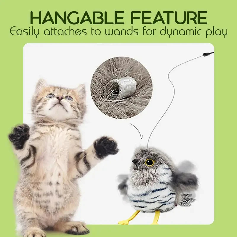 Interactive Flapping Bird Toy for Cats