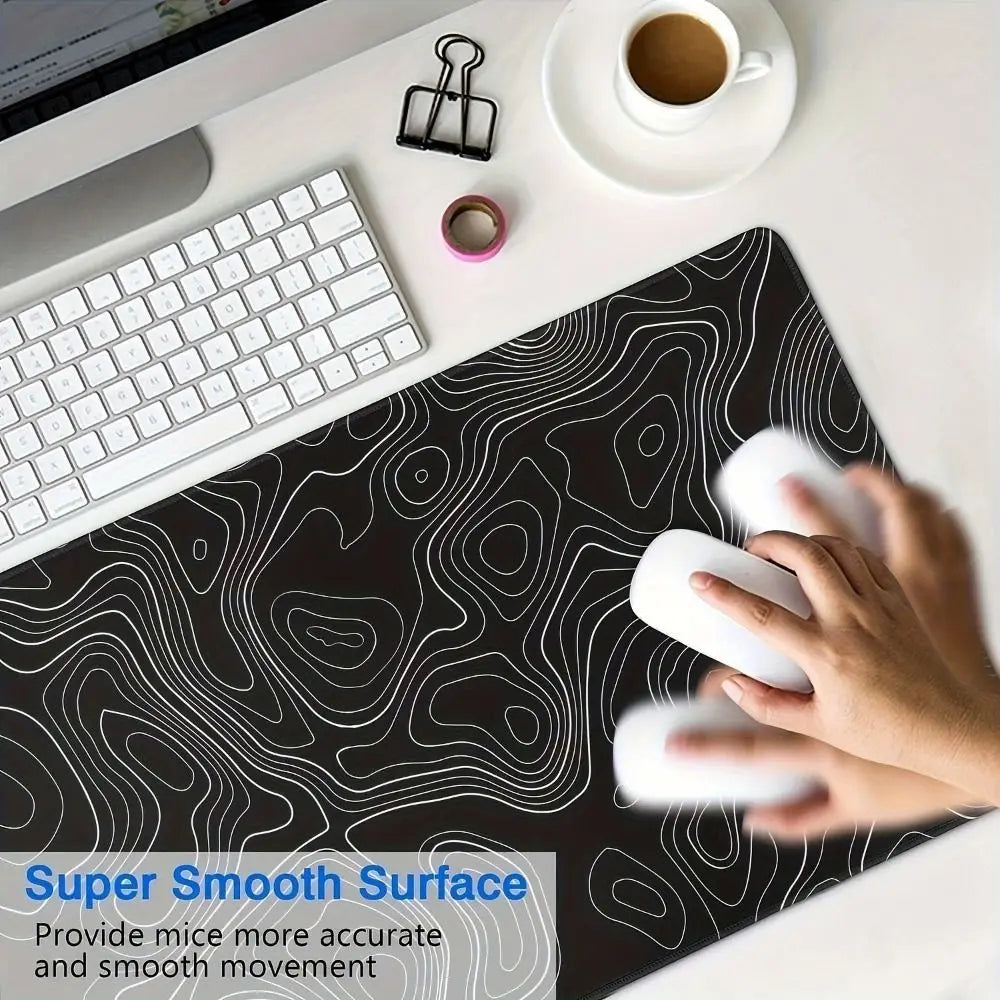 Topographic Gaming Mouse Pad & Desk Mat