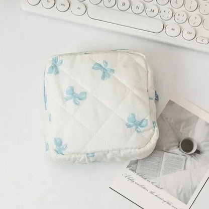 Heart Print Feminine Hygiene Storage Pouch