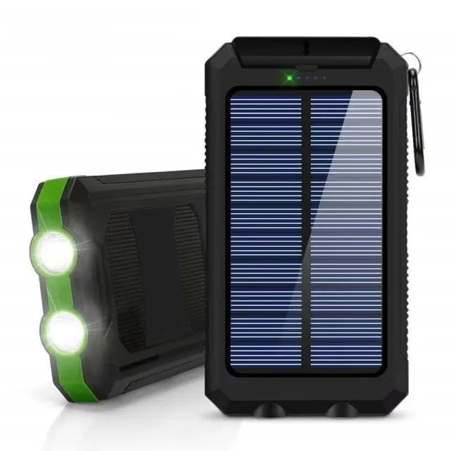 80000mAh Solar Power Bank with LED Flashlight