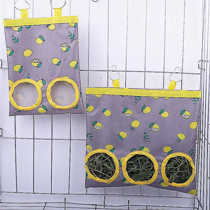 Hanging Hay Feeder Bag for Small Pets