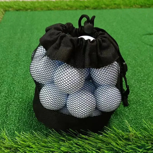 Golf Ball Storage Bag with Drawstring Closure
