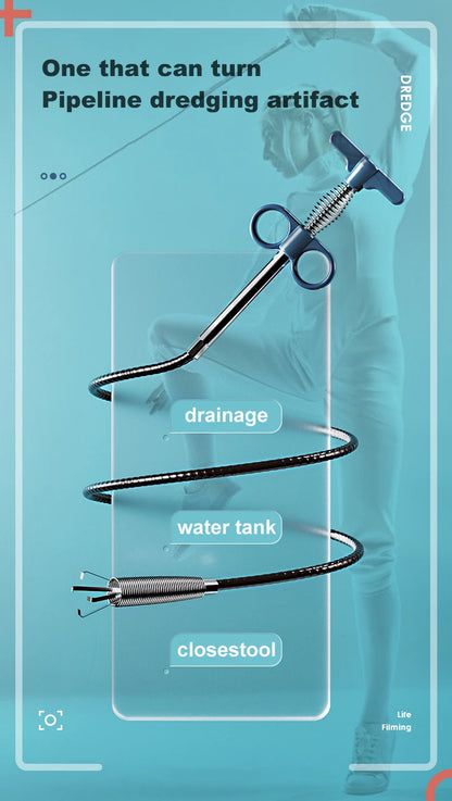 Stainless Steel Drain Cleaning Snake Tool