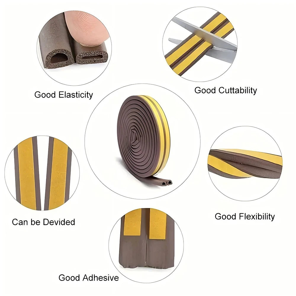 Self-Adhesive EPDM Door & Window Weather Seal Strip