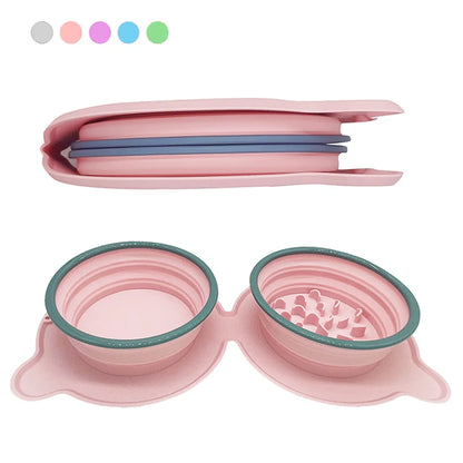 Foldable Silicone Pet Travel Bowl