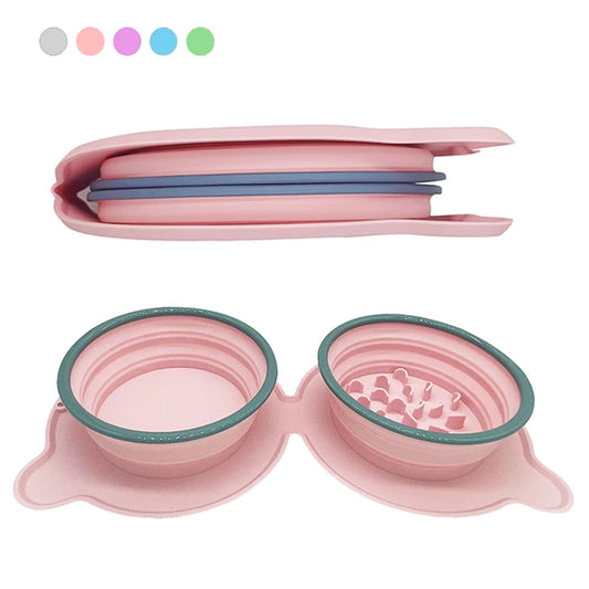 Foldable Silicone Pet Travel Bowl