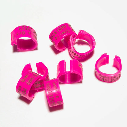 Professional 8mm Laser Engravable Pigeon Leg Rings