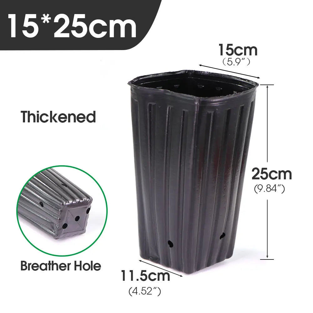 Tall Square Nursery Grow Pots