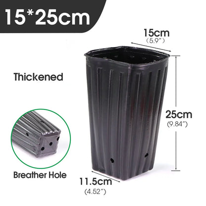 Tall Square Nursery Grow Pots