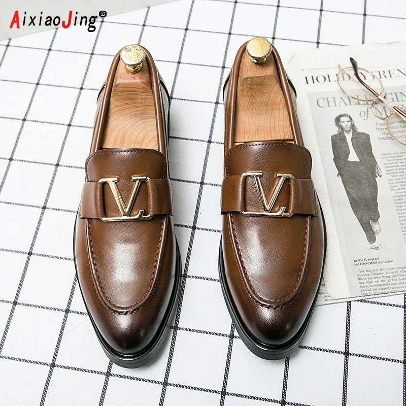 Leather Loafer Shoes