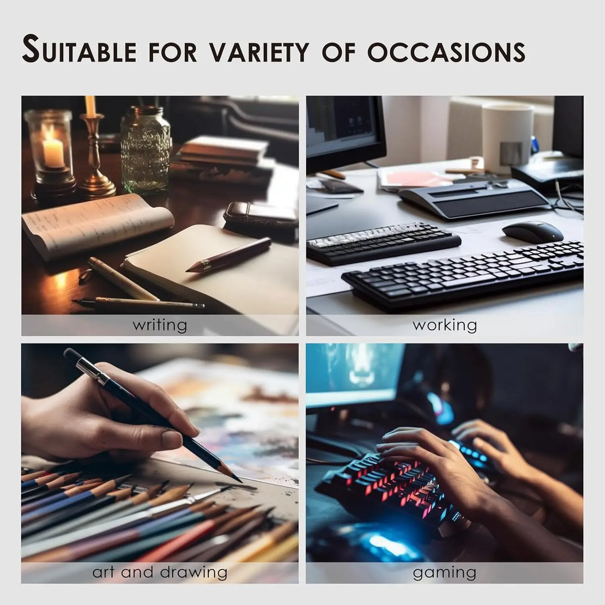 Distressed PU Leather Desk Mat