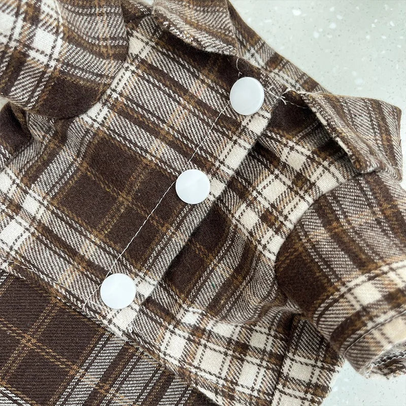 Classic Plaid Dog Shirt