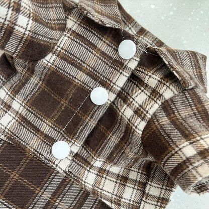 Classic Plaid Dog Shirt
