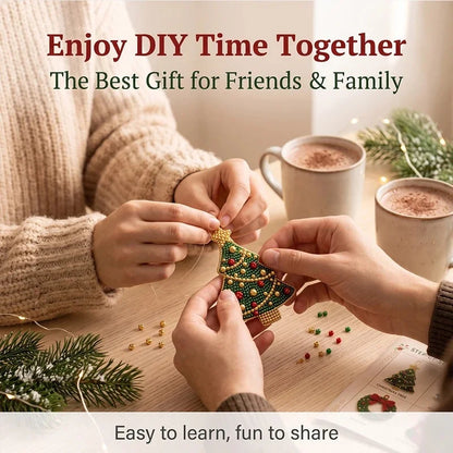 4-Piece Christmas Beaded Ornament DIY Kit