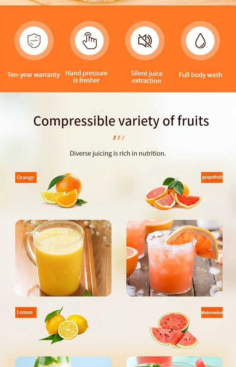 Manual Handheld Citrus & Fruit Juicer