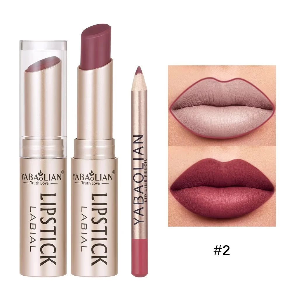 Matte Lipstick & Lip Liner Set