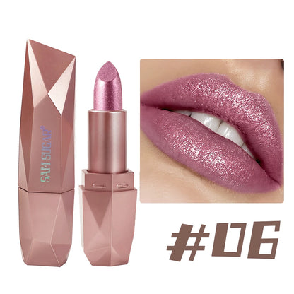SAM SUGAR 6-Color Diamond Pearl Lipstick