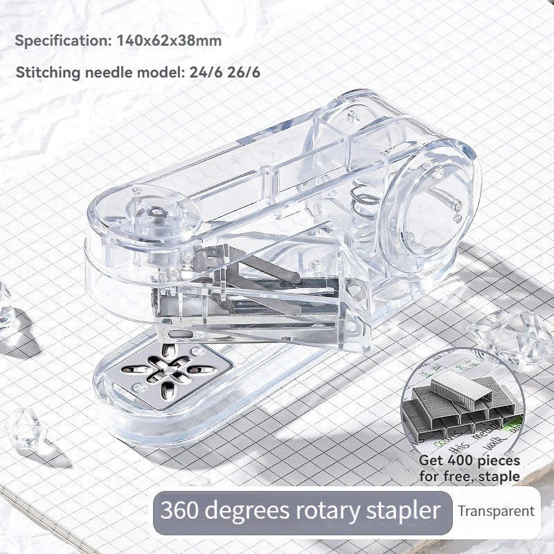 Transparent 360° Rotating Long Reach Stapler