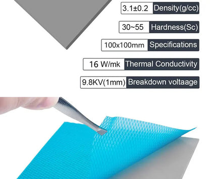 16W/mK High Conductivity Thermal Pad for CPU, GPU & SSD Cooling