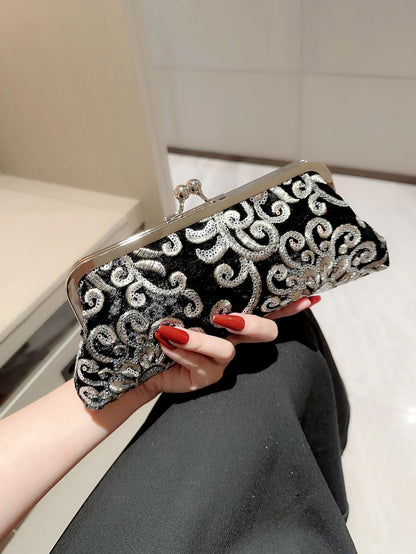 Women's Retro Sequin Evening Bag