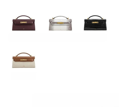 Crocodile Pattern Top Handle Satchel