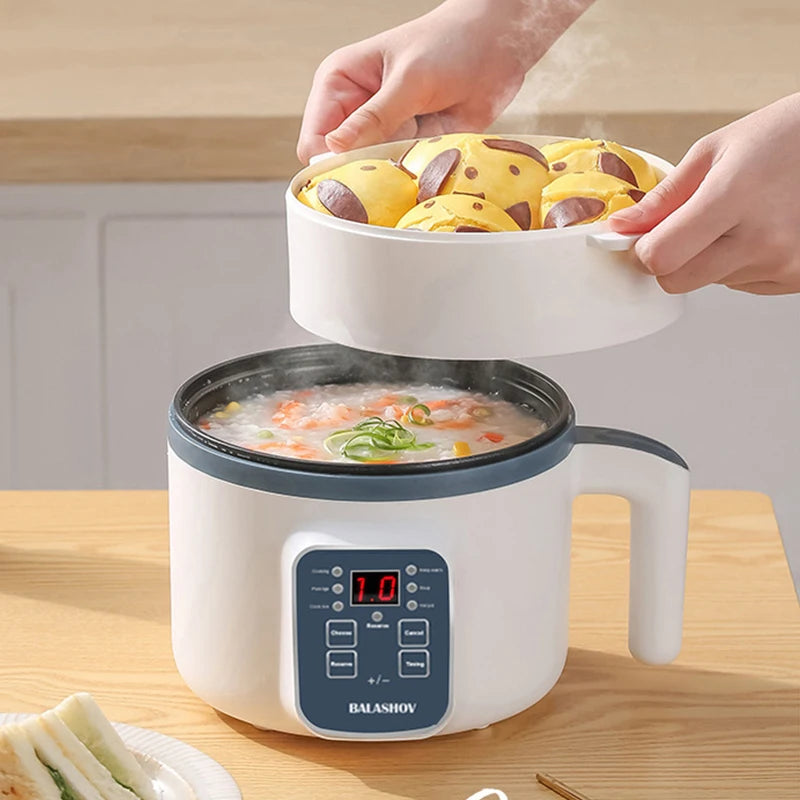 Compact Electric Rice Cooker & Food Steamer
