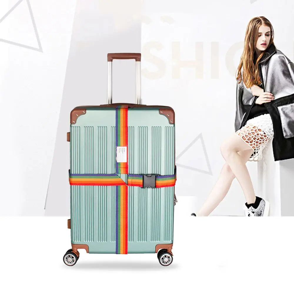 Adjustable Rainbow Luggage Strap