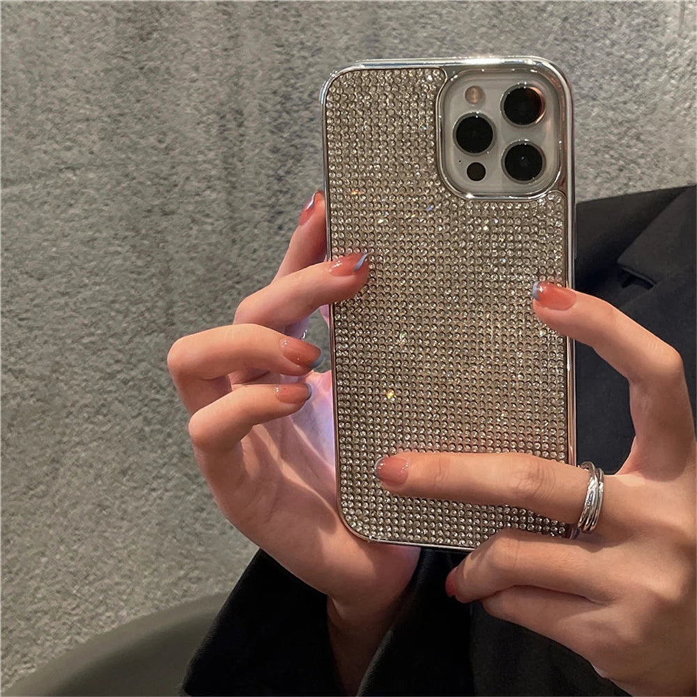 Luxury Glitter Rhinestone Phone Case For iPhone 15 14 11 12 13 Pro Max Mini XS XR X 7 8