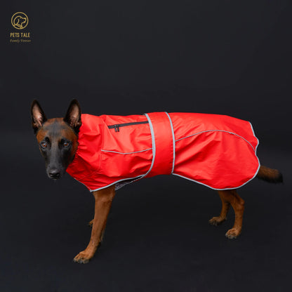 Waterproof Dog Raincoat with Reflective Strips & Adjustable Hood