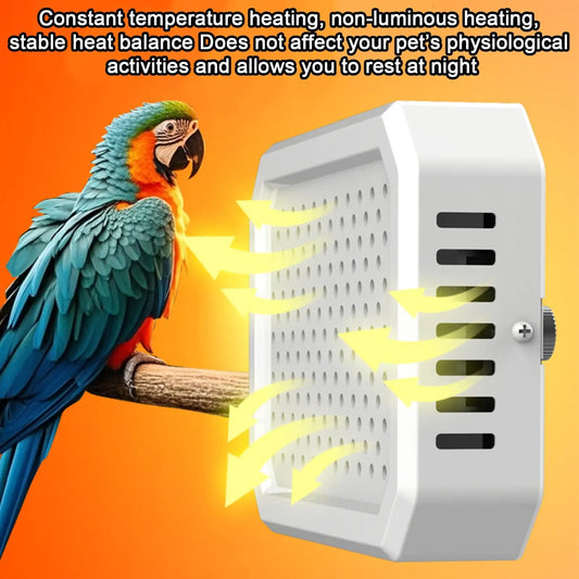 Bird Cage Heating Panel with Thermostat Control