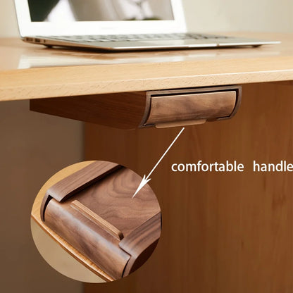 Wooden Under-Desk Drawer Organizer