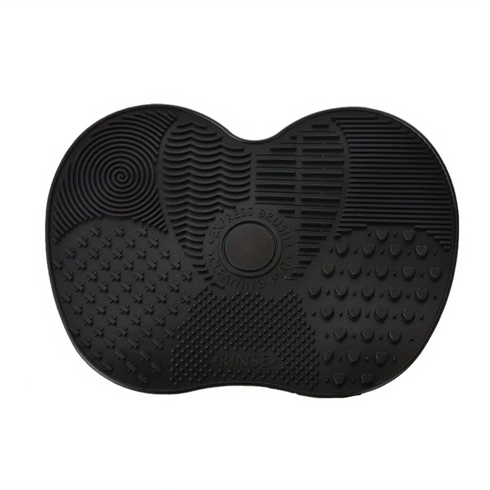 Apple-Shaped Silicone Makeup Brush Cleaning Pad