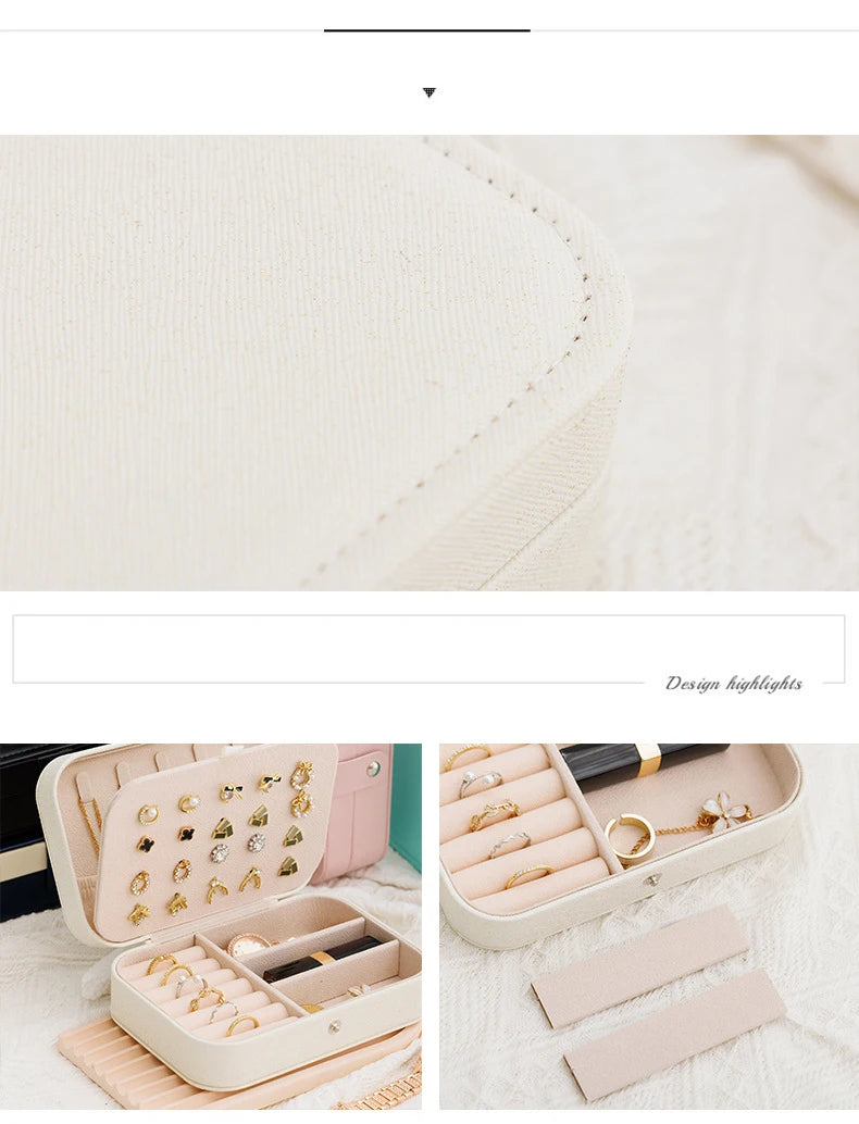 Portable Travel Jewelry Organizer Case