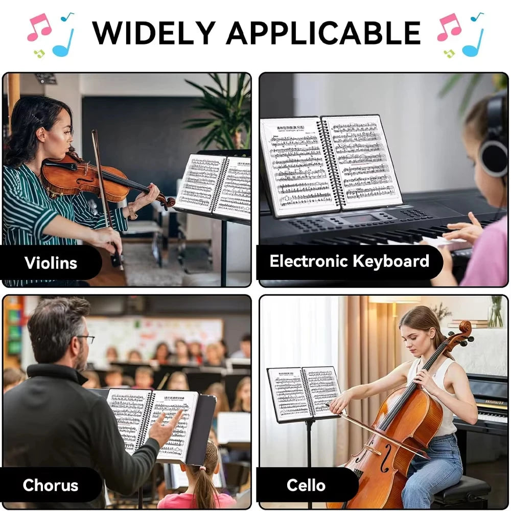 A4 Sheet Music Binder Folder