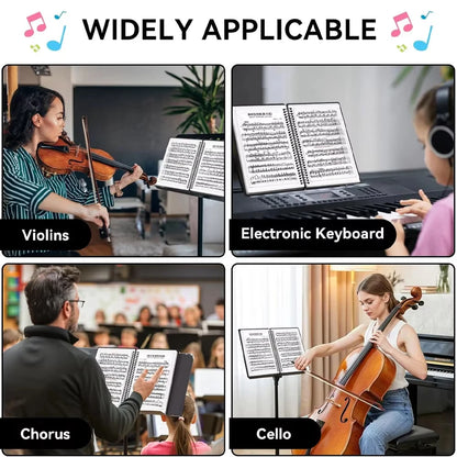 A4 Sheet Music Binder Folder