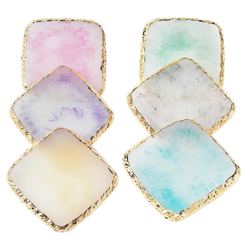 Natural Resin Stone Nail Art Display Palette