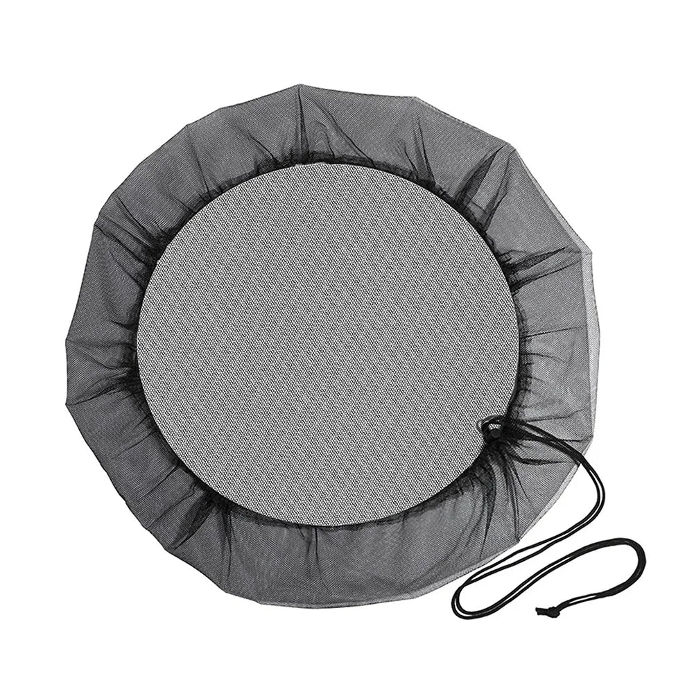 Rain Barrel Filter Mesh Cover with Drawstring