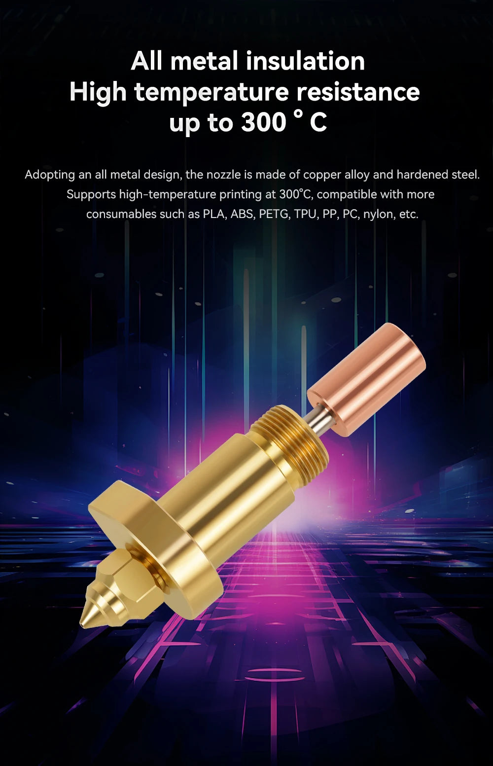 High-Temperature Ceramic Hotend Upgrade Kit for Creality 3D Printers