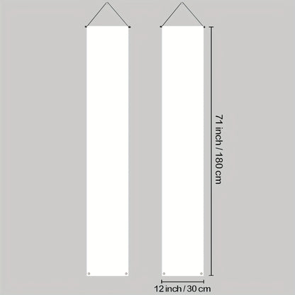 2-Piece Black Santa Merry Christmas Door Banners