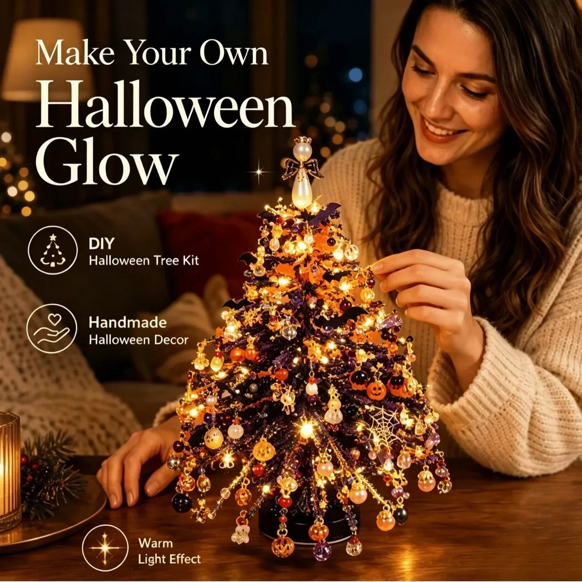 LED DIY Beaded Holiday Tree Kit