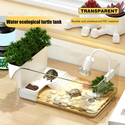 Transparent Turtle Habitat Tank