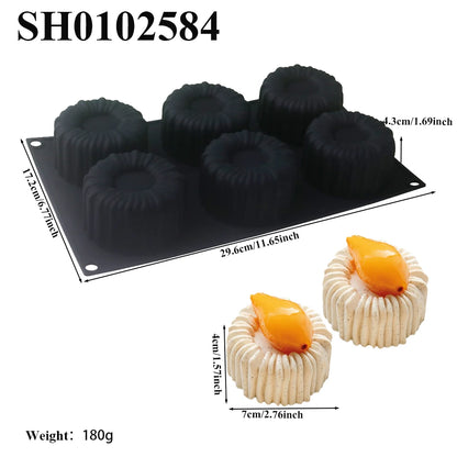 Cylindrical Silicone Mousse Cake Mold