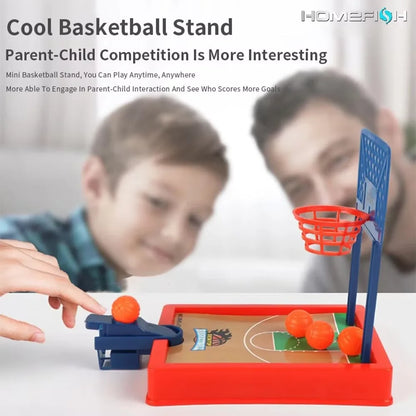 Mini Basketball Machine Desktop Portable Travel Game Set