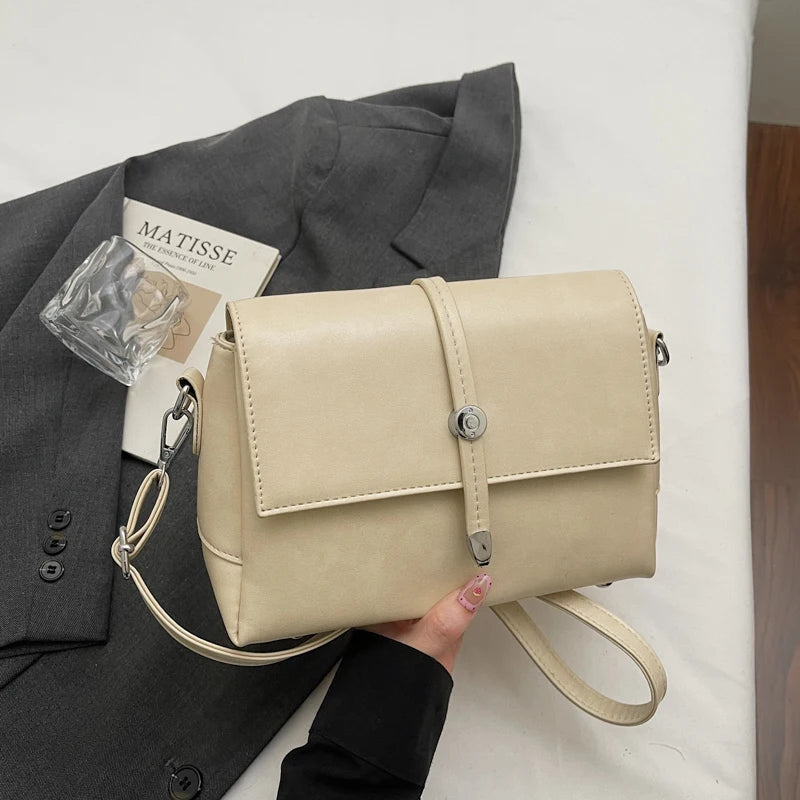 Vintage Flap Crossbody Satchel Bag