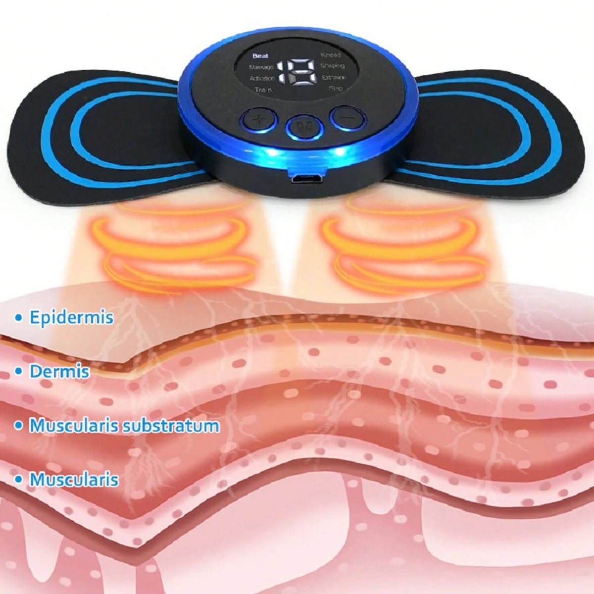 USB Rechargeable Smart Neck Massager Pad