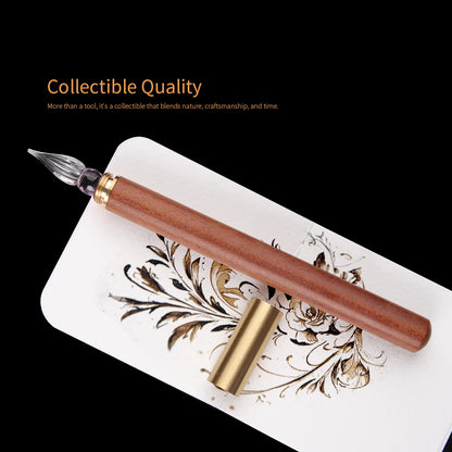SeamiArt Wood Handle Glass Dip Pen