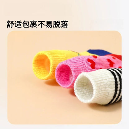 Warm Anti-Slip Knit Socks for Dogs