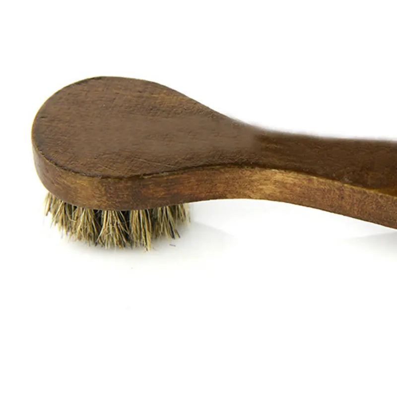 Long Handle Horsehair Shoe Brush