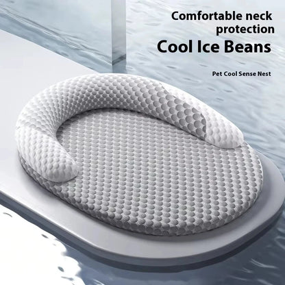 Premium Cooling Pet Lounger Bed