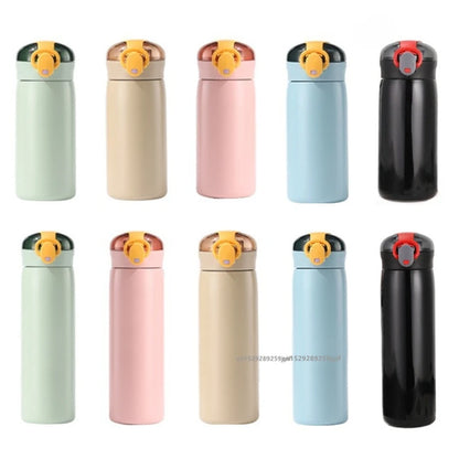 Stainless Steel Kids Thermal Bottle with Straw